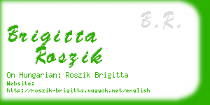 brigitta roszik business card